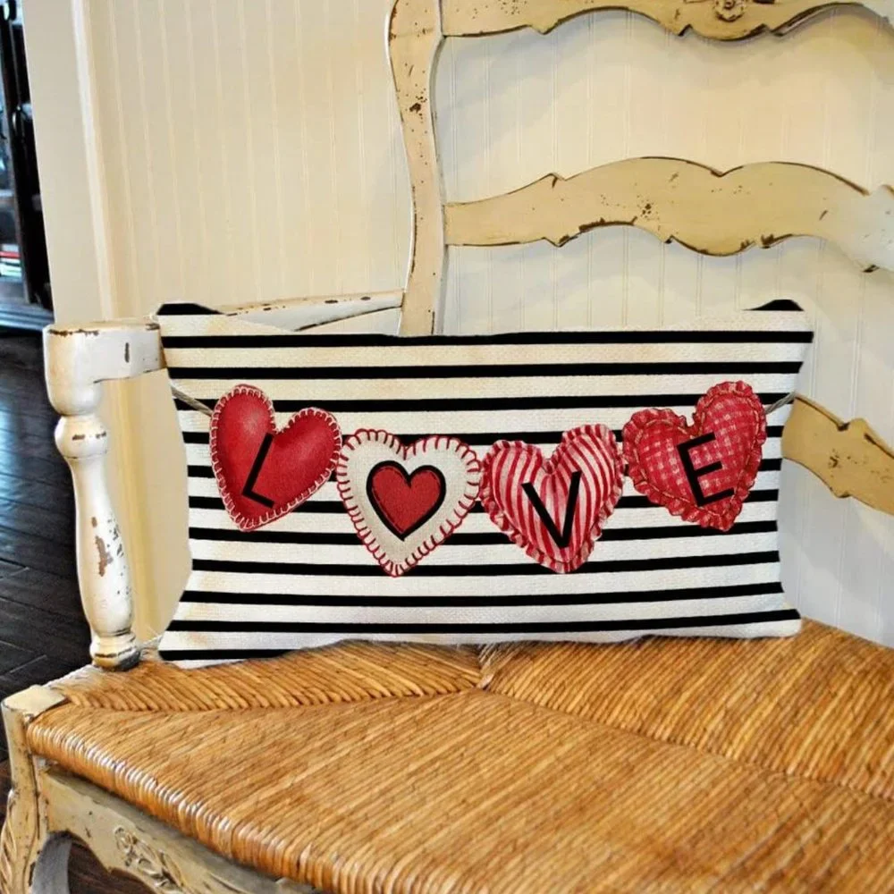 12X20 Inch Valentines Day Pillow Cover